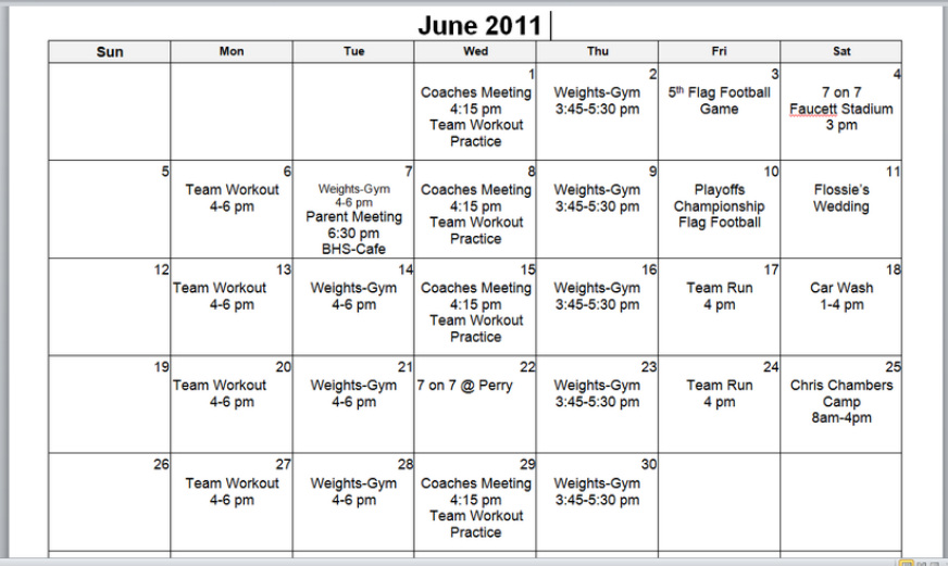 Calendar of Events Akron Buchtel High School Football